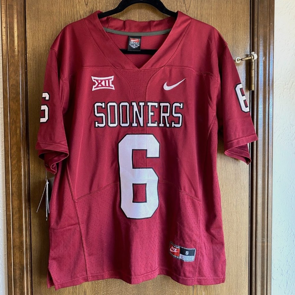 Baker Mayfield Oklahoma Sooners Small Men's Red Nike Jersey